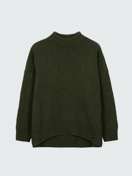 Dark Olive Eyre Knit Jumper Finisterre