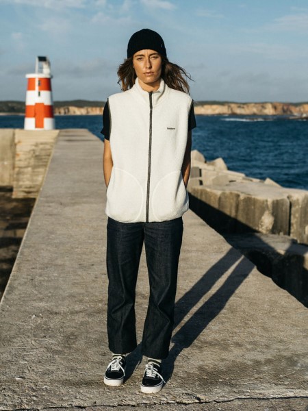 Ecru Finisterre Hegen Wool Gilet