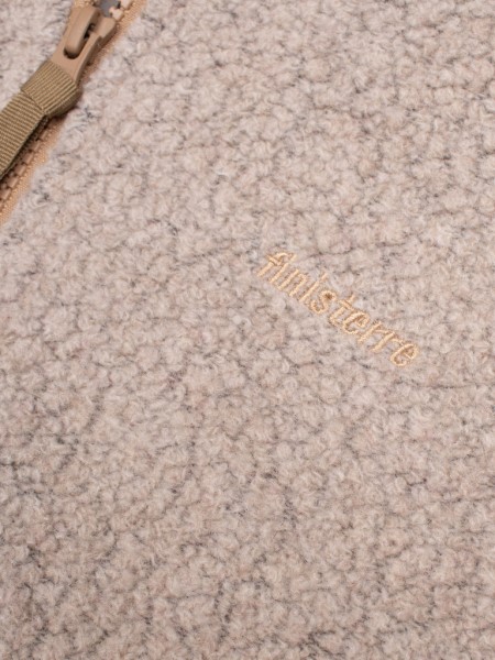 Budock Wool Zip Through Fleece Oatmeal Finisterre