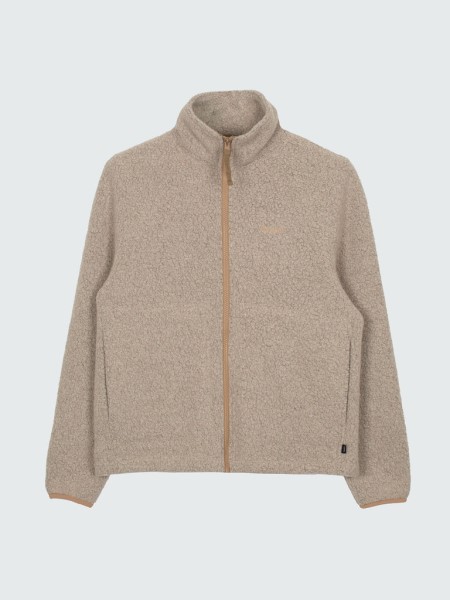 Budock Wool Zip Through Fleece Oatmeal Finisterre