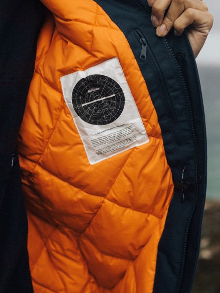 Finisterre Navy Vellus Waterproof Parka