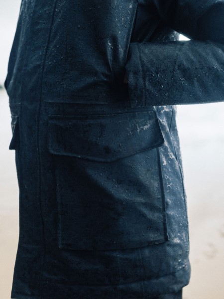Finisterre Navy Vellus Waterproof Parka