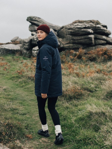 Finisterre Navy Vellus Waterproof Parka