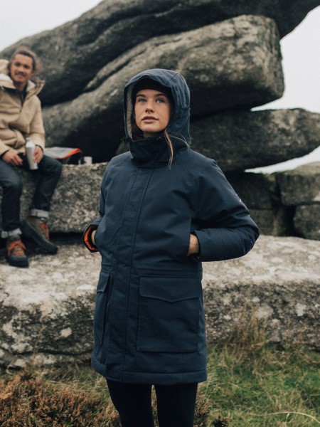 Finisterre Navy Vellus Waterproof Parka