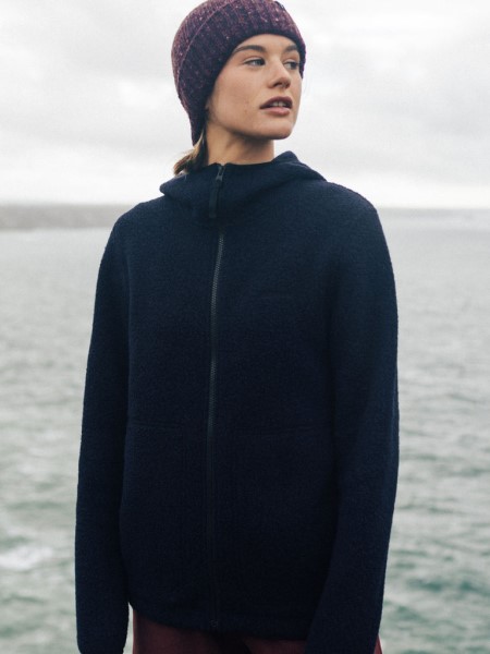 Finisterre Budock Full Zip Hoodie Navy