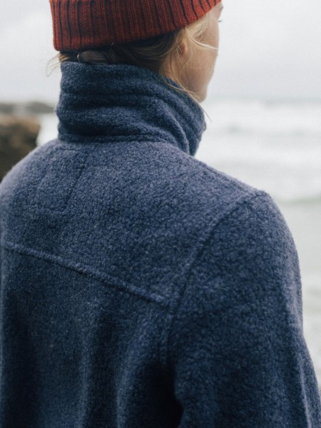 Finisterre Budock Wool Smock Fleece Dark Ozone