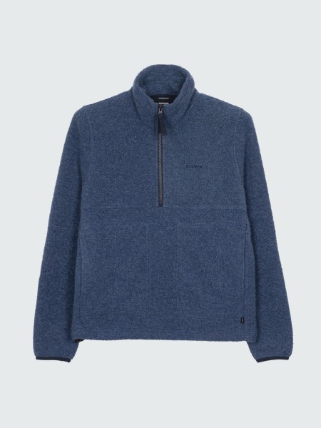 Finisterre Budock Wool Smock Fleece Dark Ozone