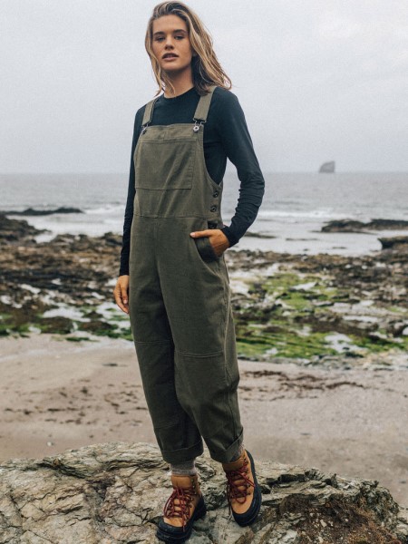 Dark Olive Moffat Workwear Dungarees Finisterre