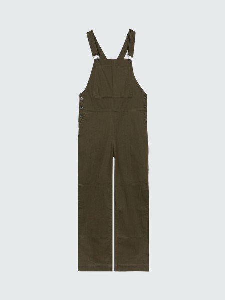 Dark Olive Moffat Workwear Dungarees Finisterre
