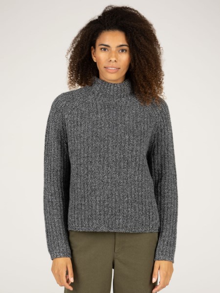 Bly Funnel Neck Jumper Finisterre Anthracite