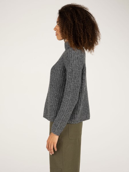 Bly Funnel Neck Jumper Finisterre Anthracite