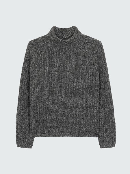 Bly Funnel Neck Jumper Finisterre Anthracite