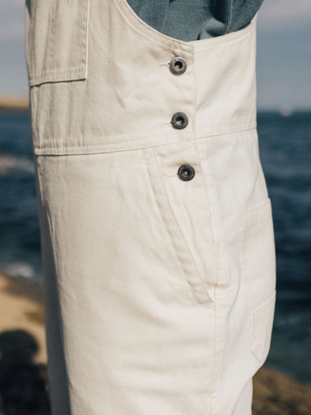 Moffat Workwear Dungarees Finisterre Ecru