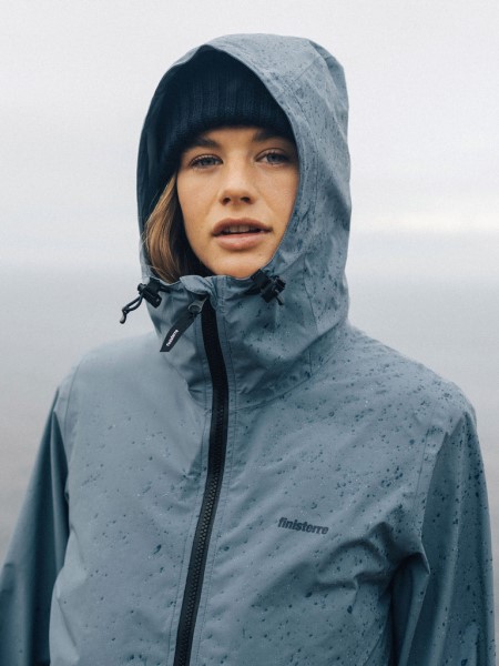 The Rainbird Waterproof Jacket Blue Steel Finisterre