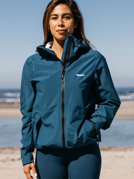 Finisterre Kingfisher Blue The Rainbird Waterproof Jacket