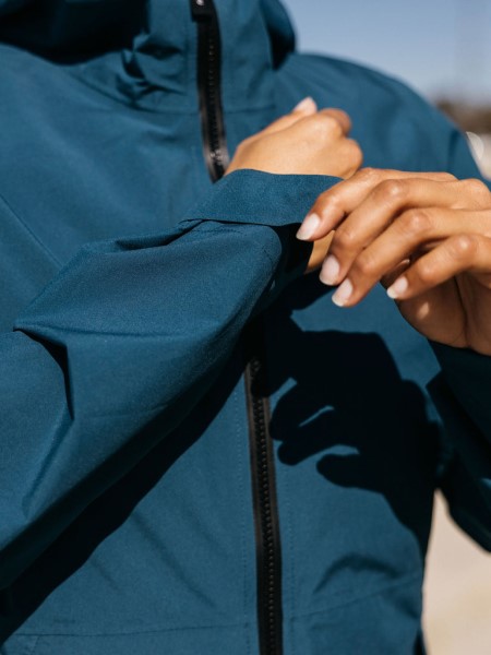 Finisterre Kingfisher Blue The Rainbird Waterproof Jacket