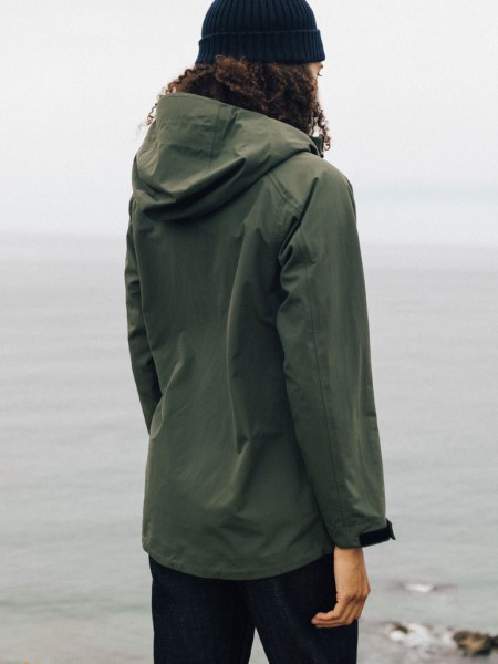 Women's Stormbird Waterproof Jacket Finisterre Olive