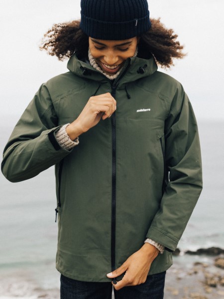 Women's Stormbird Waterproof Jacket Finisterre Olive
