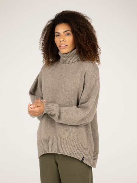 Finisterre Eyre Roll Neck Knit Jumper Dark Oatmeal