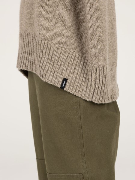 Finisterre Eyre Roll Neck Knit Jumper Dark Oatmeal