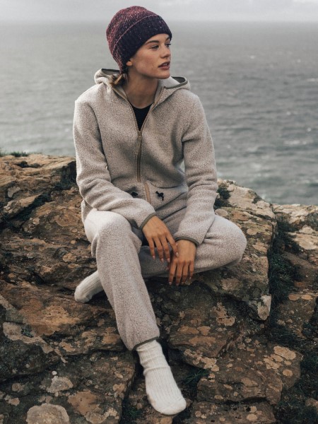 Oatmeal Budock Fleece Jumpsuit Finisterre