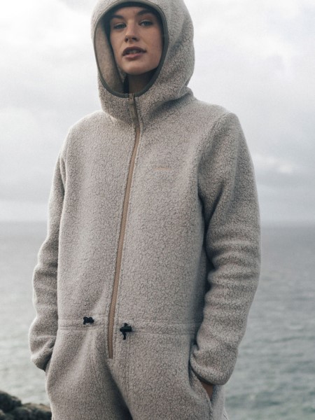 Oatmeal Budock Fleece Jumpsuit Finisterre