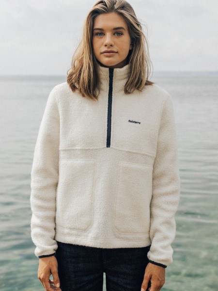 Budock Wool Smock Fleece Ecru Finisterre