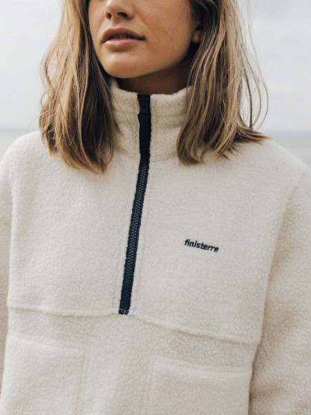 Budock Wool Smock Fleece Ecru Finisterre