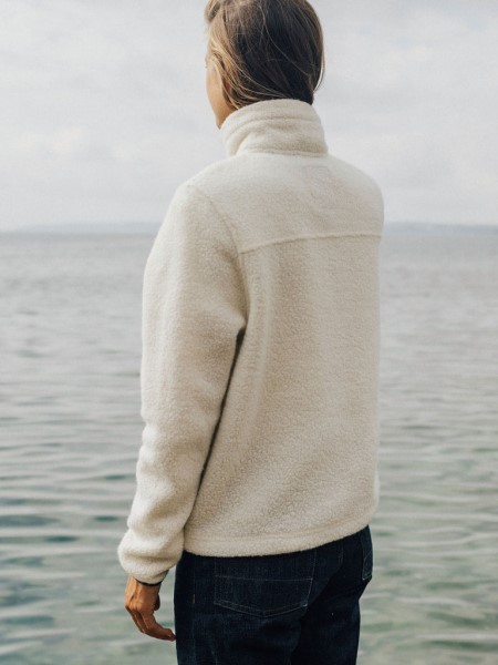 Budock Wool Smock Fleece Ecru Finisterre
