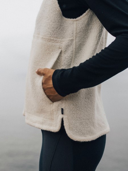 Budock Gilet Finisterre Ecru