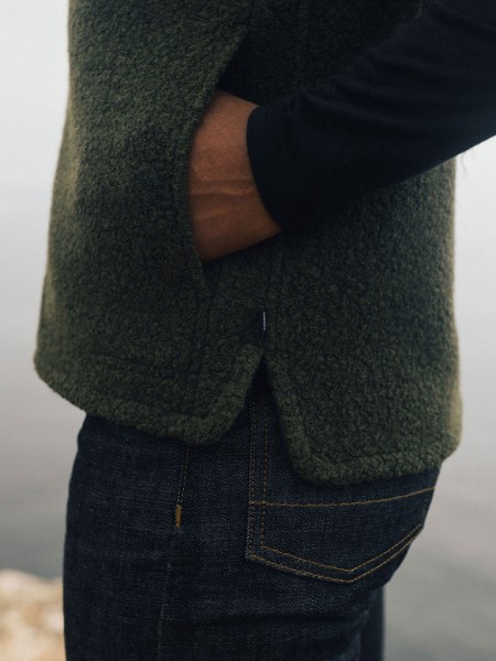 Finisterre Dark Olive Budock Gilet