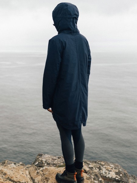 Finisterre Solus Waterproof Parka Jacket Navy