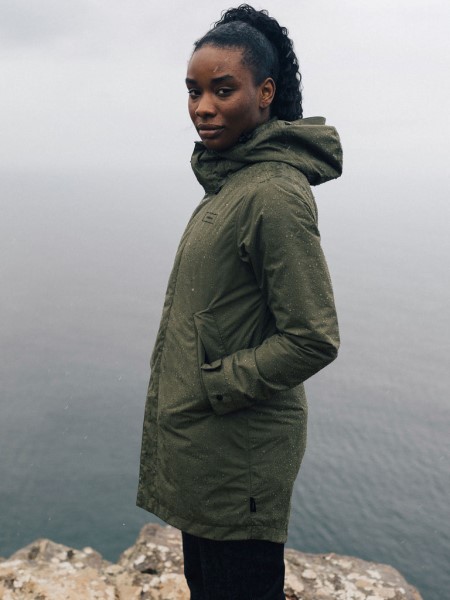 Solus Waterproof Parka Jacket Dark Olive Finisterre