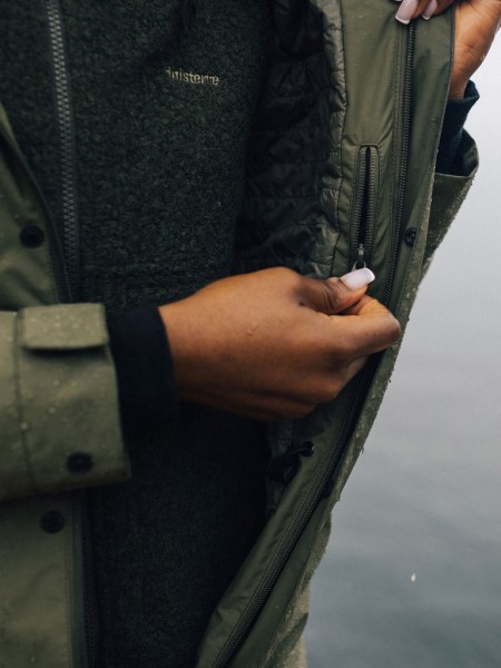 Solus Waterproof Parka Jacket Dark Olive Finisterre