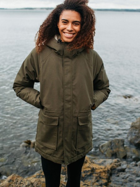 Vellus Waterproof Parka Finisterre Dark Olive