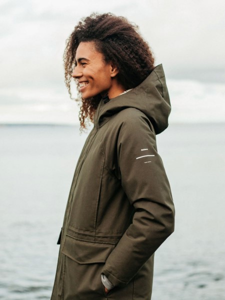 Vellus Waterproof Parka Finisterre Dark Olive