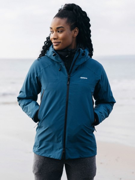 Finisterre Women's Stormbird Waterproof Jacket Kingfisher