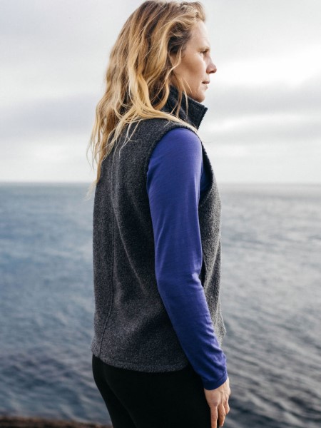 Charcoal Marl Finisterre Budock Gilet