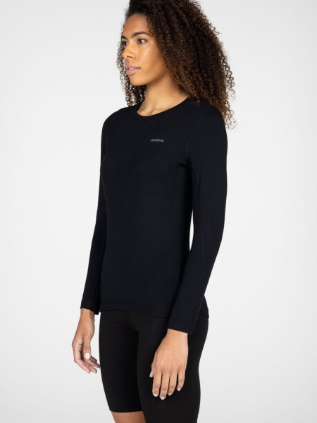Black Vela Bamboo Long Sleeve Base Layer Finisterre