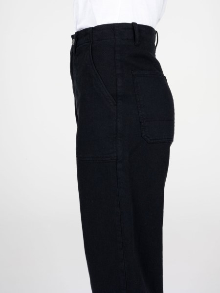 Finisterre Black Yarrel Canvas Trouser