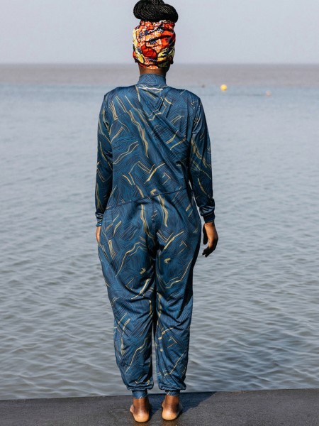 Into The Sea' Seasuit Geometric Print Finisterre